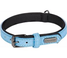 Flamingo Leza Obojek s neoprenovým polstrováním modrá S