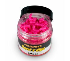 Mikbaits Červi v dipu Jahoda 50ml