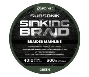 Sonik Šňůra Subsonik Sinking Braid 600m 0,20mm 40lb