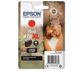 EPSON originální cartridge 478XL Claria Photo HD červená
