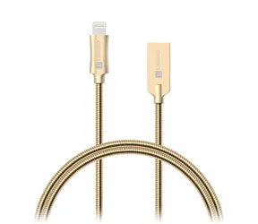 CONNECT IT Wirez Steel Knight Lightning - USB 1m metallic zlatá