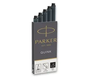 PARKER Quink Inkoustové bombičky černá 5ks