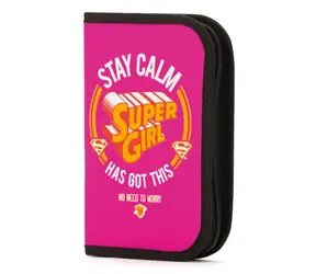 Presco Group Školní penál Supergirl – STAY CALM