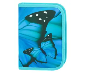 BAAGL Školní penál klasik dvě chlopně Butterfly