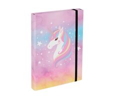 BAAGL Desky na školní sešity A4 Rainbow Unicorn