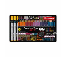 STABILO® Creative Tips - ARTY - 50 ks sada v plechu - URBAN - 10 různých barev