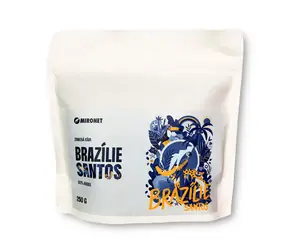 Mironet zrnková káva Brazílie Santos 250g