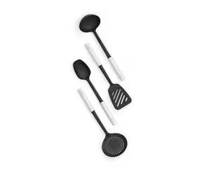 Brabantia Kuchyňská sada 4 nepřilnavých lžic 260285 bílo černá