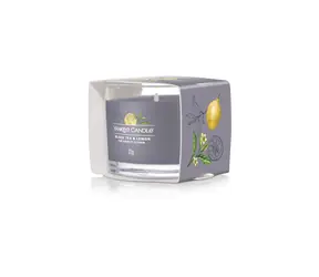 Yankee Candle Black Tea & Lemon votivní svíčka plněná ve skle 37g
