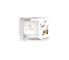Yankee Candle Coconut Beach votivní svíčka plněná ve skle 37g