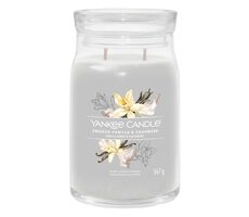 Yankee Candle Signature Smoked Vanilla & Cashmere velká sklenice 567g