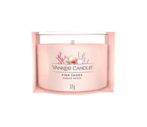 Yankee Candle Pink Sands 37g - Plněná votivní svíčka ve skle