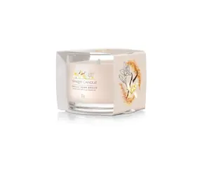 Yankee Candle Vanilla Creme Brulee 37g - Plněná votivní svíčka ve skle
