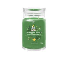 Yankee Candle Signature Shimmering Christmas Tree 567g - svíčka velká 2 knoty
