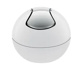 Spirella BOWL mini výklopný odpadkový koš 1 L bílý
