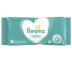 Pampers Sensitive Baby Wipes vlhčené ubrousky 52 ks (1x 52 ks)