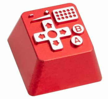 ZOMOPLUS Aluminium Keycap Retro Gamepad červená