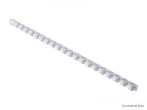 GBC Kroužkové plastové hřbety 9:16" 8mm bílá