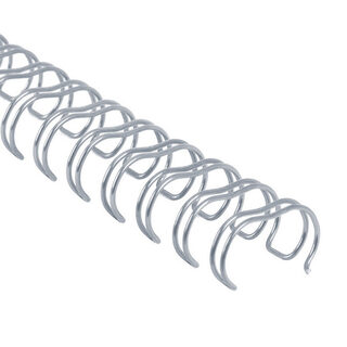 COPIERLAND Drátěné hřbety 1/4" - 3:1 - 6.4 mm - stříbrné - 100 ks