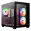 Aerocool Dryft ARGB černá / PC skříň / Midi Tower / ATX / micro-ATX / mini-ITX / 2x USB 3.0 / 1x USB-C / bez zdroje