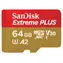 SanDisk Extreme Plus microSDXC 64GB + adaptér / Paměťová karta / Class 10 / UHS-I U3 / A2 / V30