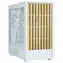 Zalman P10 Namu bílá / PC skříň / Mini Tower / 3x 120 mm fan / USB-A 3.0 / USB-C / dřevěné doplňky / bez zdroje