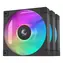 DEEPCOOL FD12 ARGB černá / Sada 3 kusy / 120mm / 84.81 CFM / 26.9dB / 400-2050 RPM