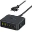 Baseus Nomos FH21 černá / Nabíjecí stanice / 120W / GaN / 4× USB-C / 2× USB-A