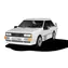COBI 24665 Audi Quattro 1980 bílá / Stavebnice / 1:35 / 79 kostek / od 7 let