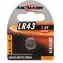 Ansmann LR43 / Knoflíková baterie / 1,5V / alkalická / 1 ks