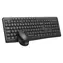 C-TECH WLKMC-04 černá / Bezdrátový combo set s myší / 2,4 GHz / CZ/SK / USB