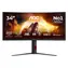 34" AOC CU34G4Z černá / Monitor / Fast VA / 3440x1440 / 21:9 / 240Hz / 0,3ms / 2x HDMI 2.1 + DP / VESA / FreeSync