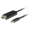 Lanberg USB-C (M) - HDMI (M) 3m černá / Kabel / HDMI 2.0 / 4K / 60 Hz