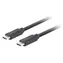 Lanberg USB-C na USB-C 1.8 m černá / Kabel USB-C / USB 3.2 Gen 2 / 100 W