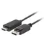Lanberg CA-DPHD-11CC-0010-BK černá / Kabel DisplayPort na HDMI / 1 m / DP 1.1 / 1080p / 60 Hz