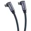 PremiumCord USB-C/USB-C 2x 90° šedočerná / Datový kabel / USB 3.2 Gen 2x2 / 20 Gbit/s / 100W / 3m