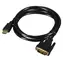 Lanberg CA-HDDV-10CC-0018-BK / Kabel HDMI-A na DVI-D / 1.8 m / 1920x1200 / černá
