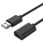 Unitek Y-C417GBK černá / Kabel USB-A 2.0 (M) - USB-A 2.0 (F) / 3 m