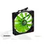 AIMAXX eNVicooler 14 LED GreenWing zelená / Ventilátor / 140 mm / 1000 RPM / 59 CFM / 3 pin