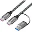 PremiumCord USB-C černá / Datový kabel / USB 3.2 GEN 2x2 / 20Gbit/s / 5A 100W / 2m