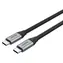 Unitek C14082ABK černá / Kabel USB-C - USB-C / USB 3.2 Gen 2 / 10 Gbps / 100 W PD / 1 m
