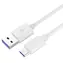 PremiumCord USB-C - USB-A kabel bílý 1m / Nabíjecí kabel / 5A Super fast charging / USB 2.0