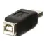 Lindy USB A-B černá / Adaptér / USB-A / USB-B