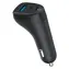 eSTUFF INFINITE Tripple černá / USB Autonabíječka / 1x USB / 2x USB-C / Rychlé nabíjení