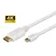 MicroConnect kabel Mini DisplayPort (M) - DisplayPort (M) 2m bílá / 4K