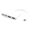 eSTUFF USB-C Hub bílá / 2 x USB 3.2 Type-A / 2 x USB-C / 4 porty