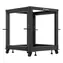 Lanberg Open Rack 12U černá / Stojanový rack / 19" / 600×600 mm / nastavitelná hloubka 576–1034 mm / nosnost 600 kg