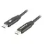 Lanberg USB-C na USB-C černá / Kabel / 1 m / USB 2.0 / Quick Charge 4.0 / 60 W