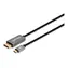 Manhattan / Redukce / USB-C na DisplayPort 1.4 / 3 m / max. 7680 x 4320 px / černá, stříbrná