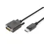 Digitus DisplayPort - DVI-D 5m černá / Redukční kabel / Full HD 1080p / 60 Hz / měděné vodiče AWG30 / stíněný